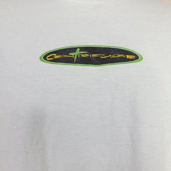 Christian T Shirt Vintage Y2K 2001 Centrifuge Virtual Reality Mens Size Large - Picture 3 of 7